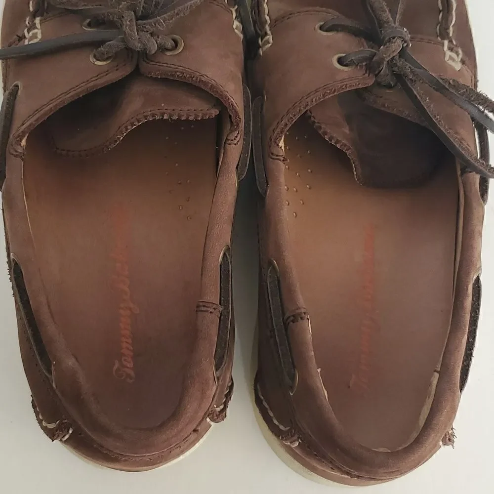 Tommy Bahama Arlington Boat Brown Leather Shoes Men’s Sz 11.5 M